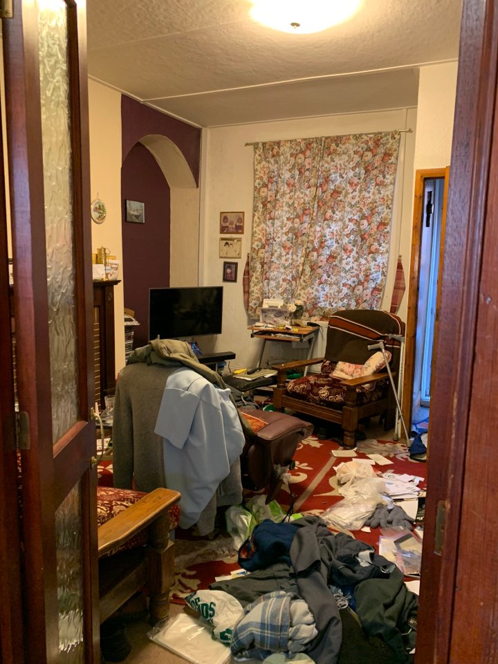 Thieves trashed Edwin Green's home in Horden, Co Durham, on Tuesday