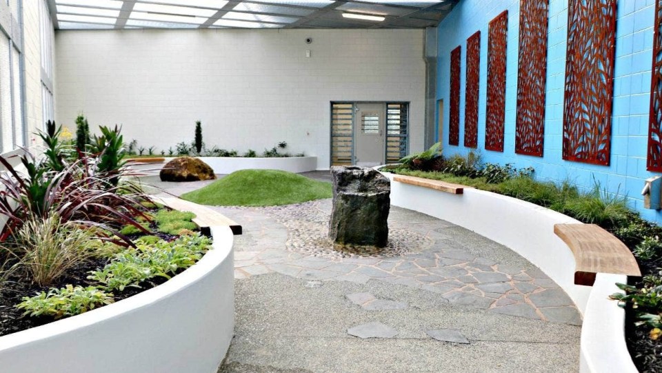 The jailhouse – opened in 2018 – features a sensory garden