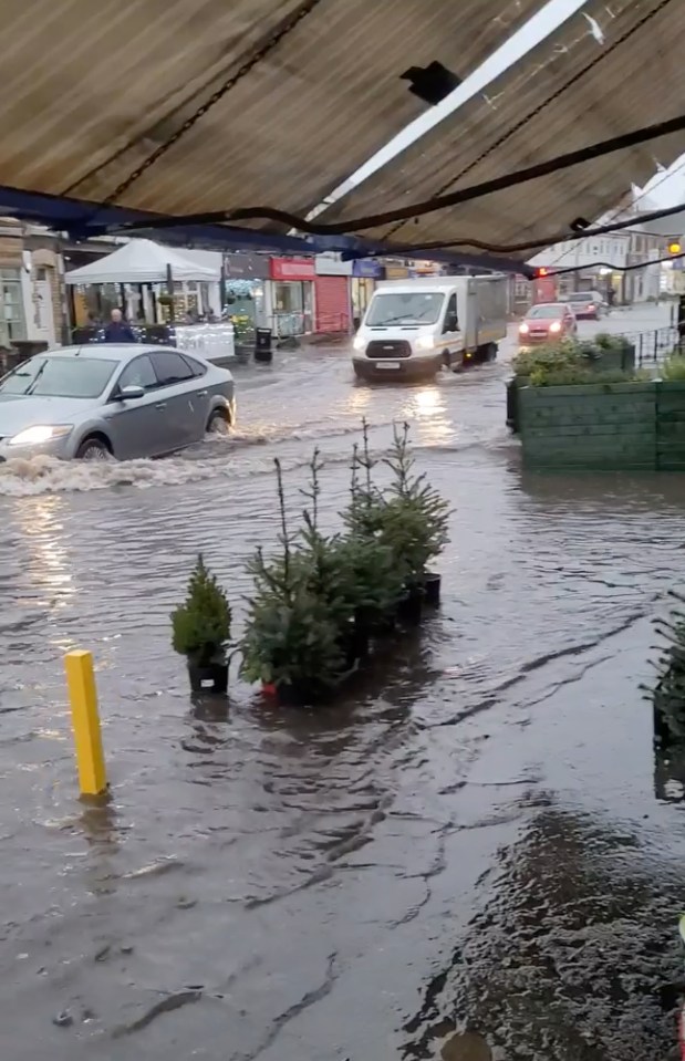 Cardiff has been hit with flooding after torrential rain