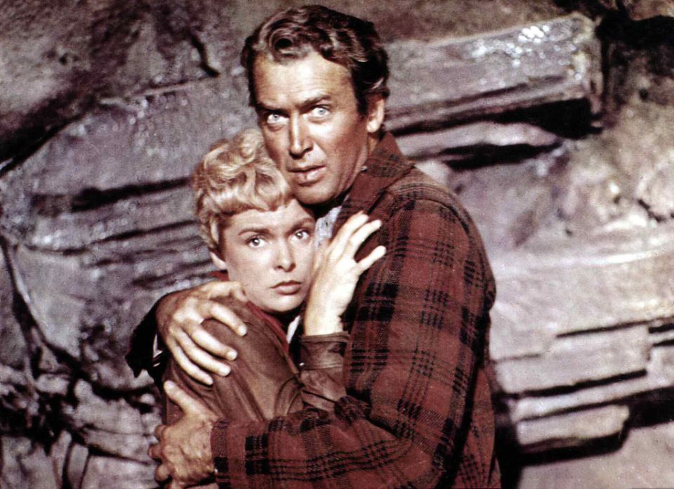 Janet Leigh and James Stewart in The Naked Spur