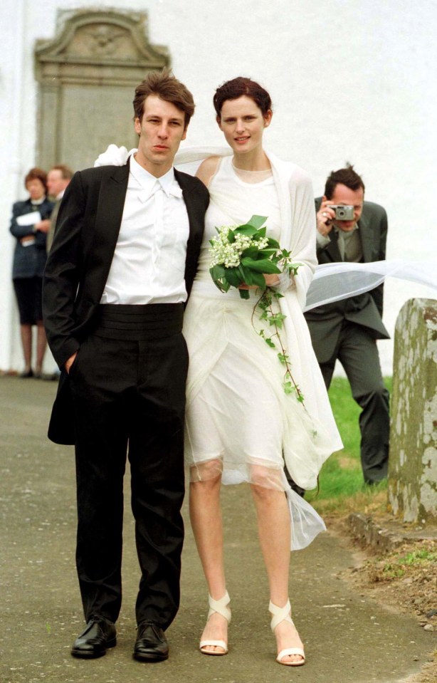 Stella married David Lasnet at Oxnam Kirk Church in 1999