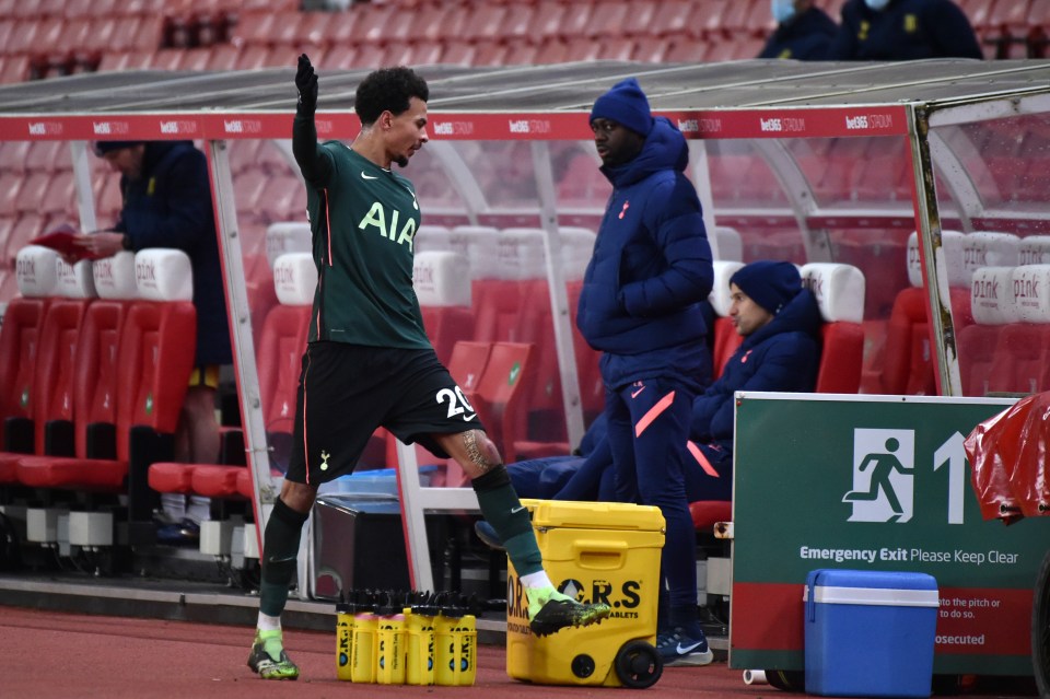 Dele Alli failed to impress on a rare start for Spurs in the win at Stoke