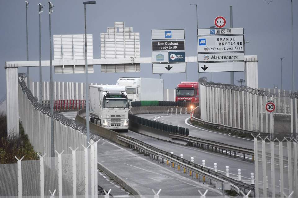 Lorries have finally begun moving across the Channel