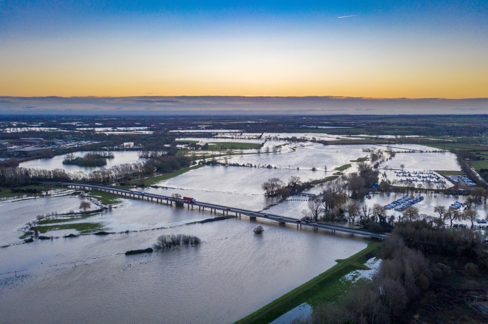 The river has burst its banks, leading to Christmas misery for many