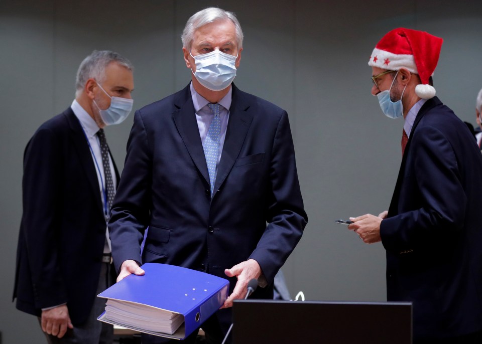 EU negotiator Michel Barnier and his counterpart in the UK, David Frost, are working throughout Christmas on the deal