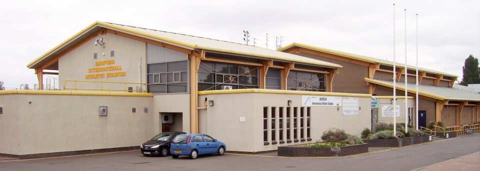 Bedford International Athletic Stadium - where people are being evacuated to during flooding