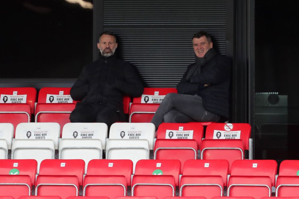 Roy Keane and Ryan Giggs were in attendance to watch Salford beat Walsall at Moor Lane