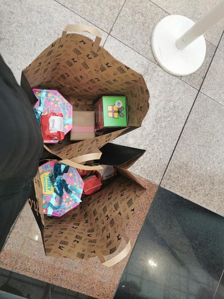 Another shopper showed off a bag stuffed full of Lush products