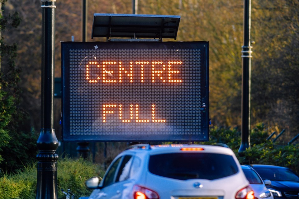 Shoppers were told the centre was full yesterday as they arrived