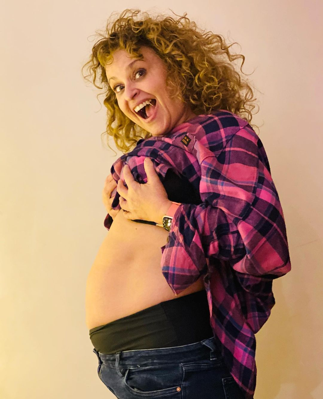 Nadia Sawalha proudly showed off her bloat over Christmas