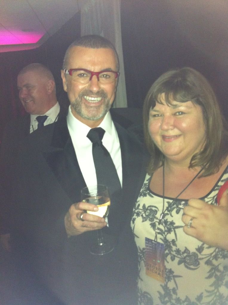 Cheryl with the late George Michael