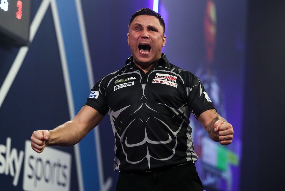 Gerwyn Price edged past Brendan Dolan in a last-leg decider