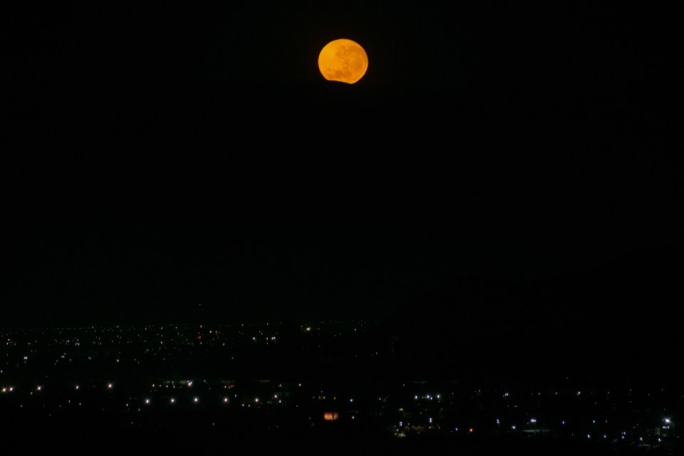 The Moon over Chile this morning