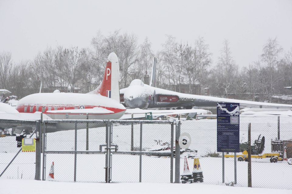 The runway at East Midlands Airport had to be cleared between flights 