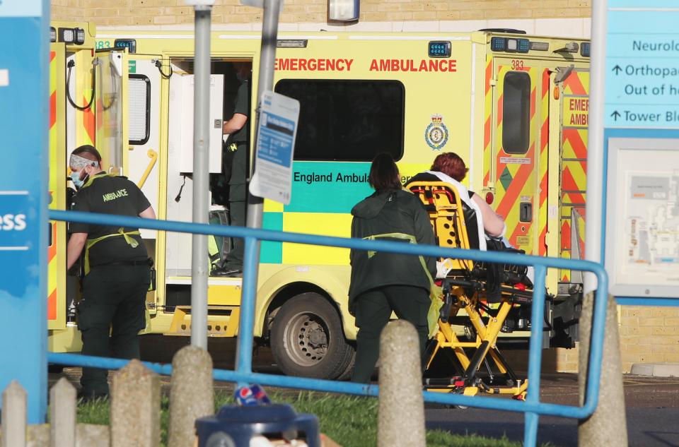 Patients are treated at Southend University Hospital today