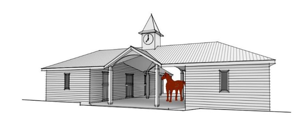 The new builds will include a separate stable block for the family's horses