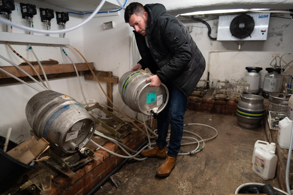 Kegs of beer have gone to waste as pubs were forced to shut