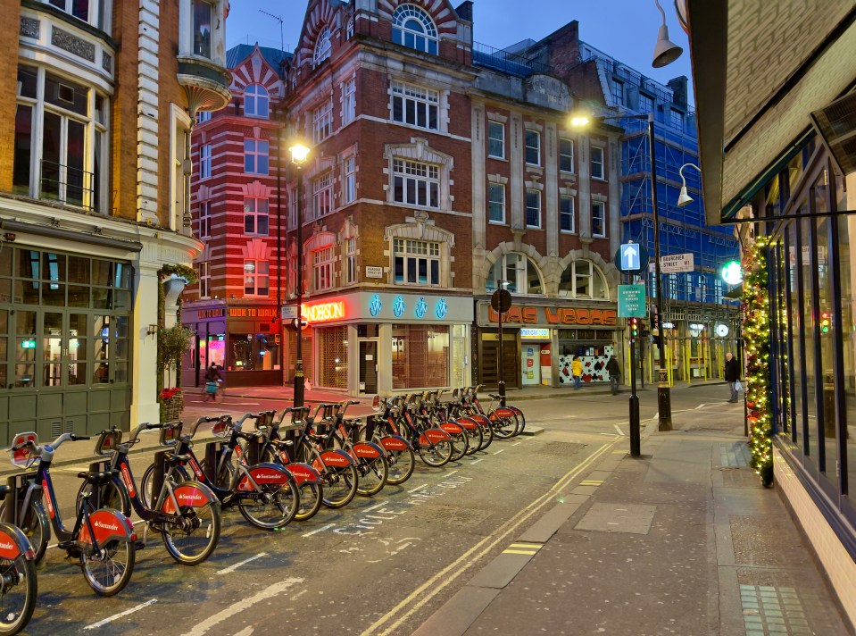 London resembled a ghost town on New Year's Eve