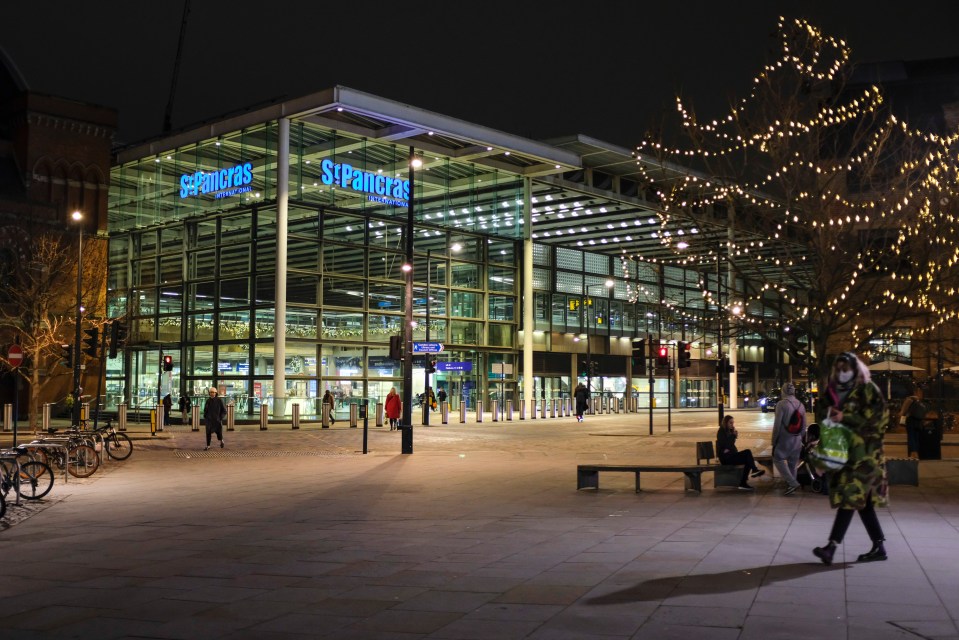 An empty St Pancras station in Central London