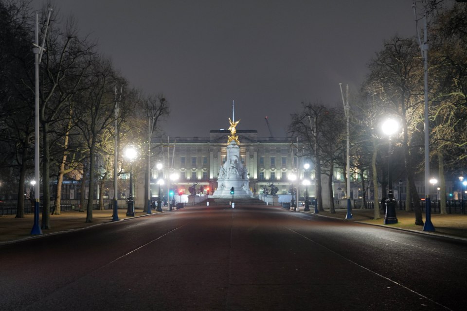 Buckingham Palace on New Year's Eve