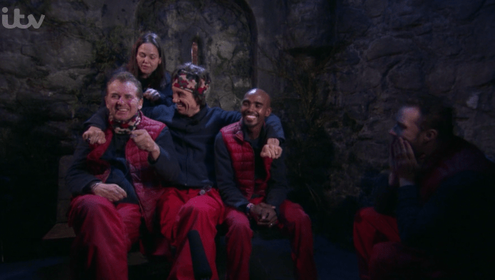 Jordan's campmates couldn't contain their laughter