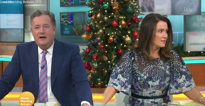 Susanna Reid was unimpressed by Piers' text exchange with Ronaldo last year