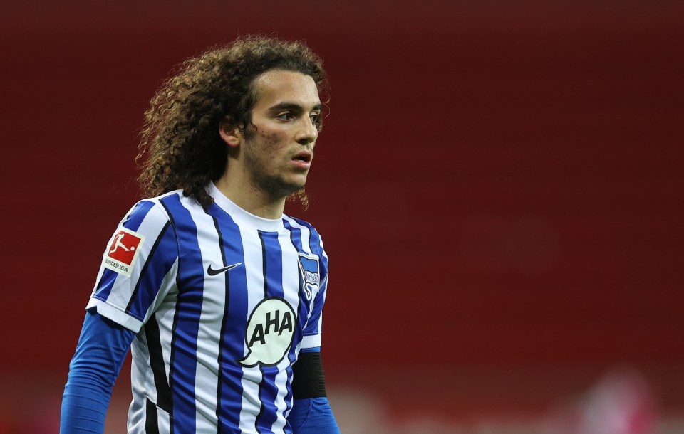 Matteo Guendouzi is on a season-long loan in the German capital