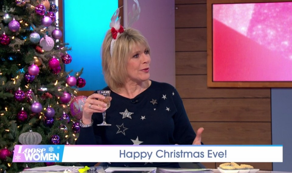 Ruth Langsford enjoyed a small glass of Sherry today on Loose Women