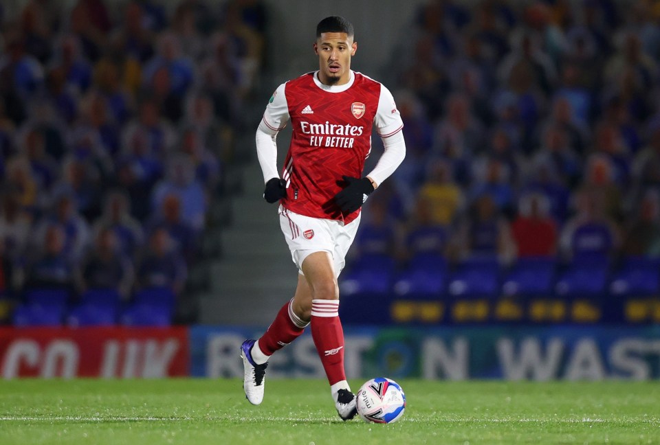 William Saliba is still yet to make his competitive debut for the Gunners