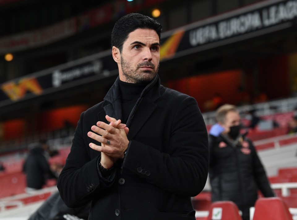 Mikel Arteta has played a 4-2-3-1 for the last couple of games