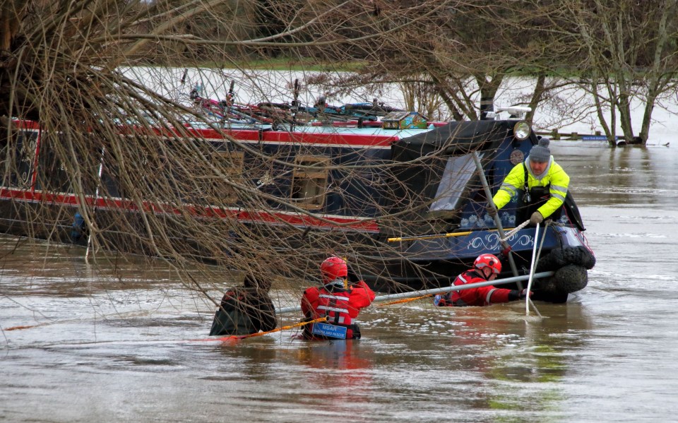 Bedford has been particularly badly-hit by flooding, with search and rescue teams called out to help people in trouble