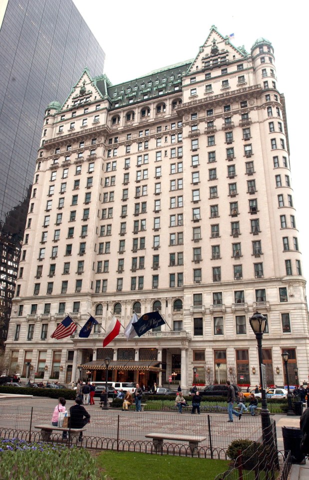 The iconic Plaza hotel in New York comes with a £23,000 price tag for one suite