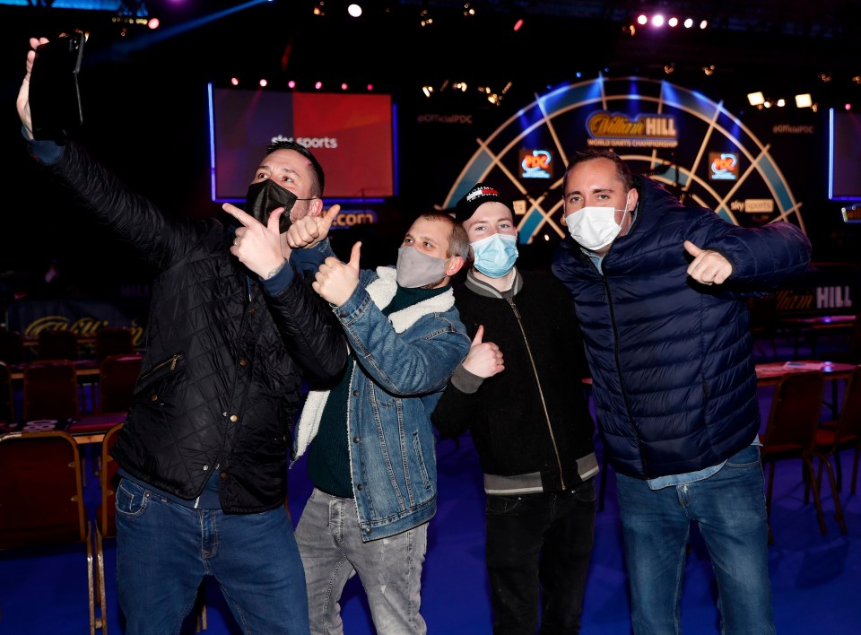 Fans were back at the darts for one night only - but not as we know it