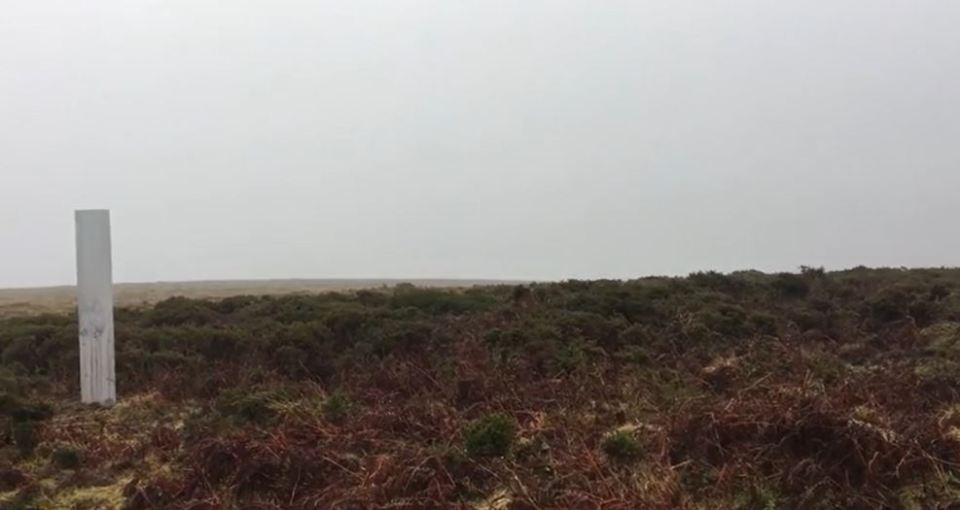 The monolith appeared - seemingly out of nowhere - on a rugged hill in Dartmoor