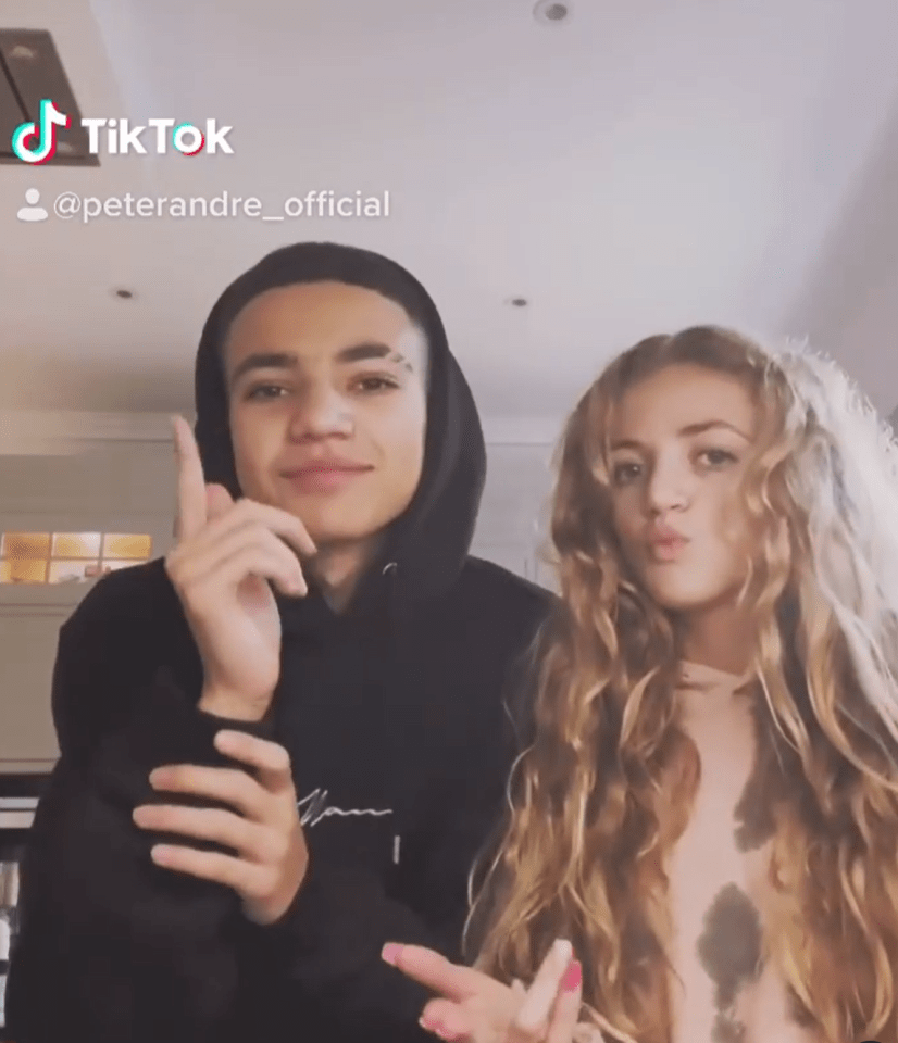 She and her brother Junior regularly feature on dad Peter's TikTok