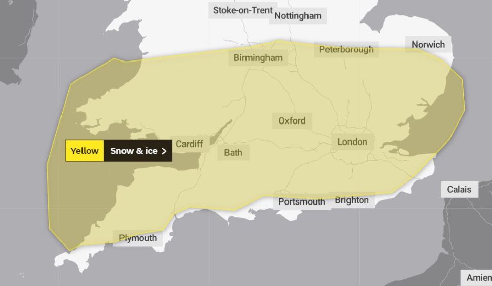 Further warnings are in place for parts of England and Wales on Wednesday and Thursday