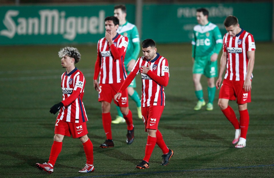 Atletico Madrid have been knocked out of the Copa del Rey