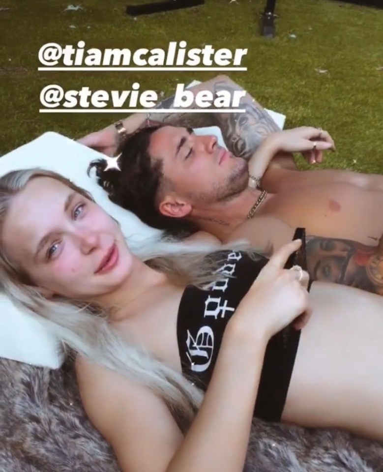 Tia with her 31-year-old reality star boyfriend Bear