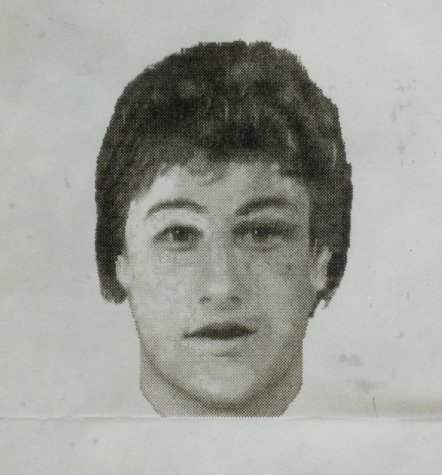 Met Police e-fit of the killer, who managed to escape in broad daylight