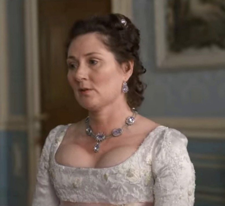 THE matriarch of the Bridgerton household Lady Violet Bridgerton (Ruth Gemmel) sure makes her presence known with her overspilling bosom. The widower is certainly not one for keeping covered up.