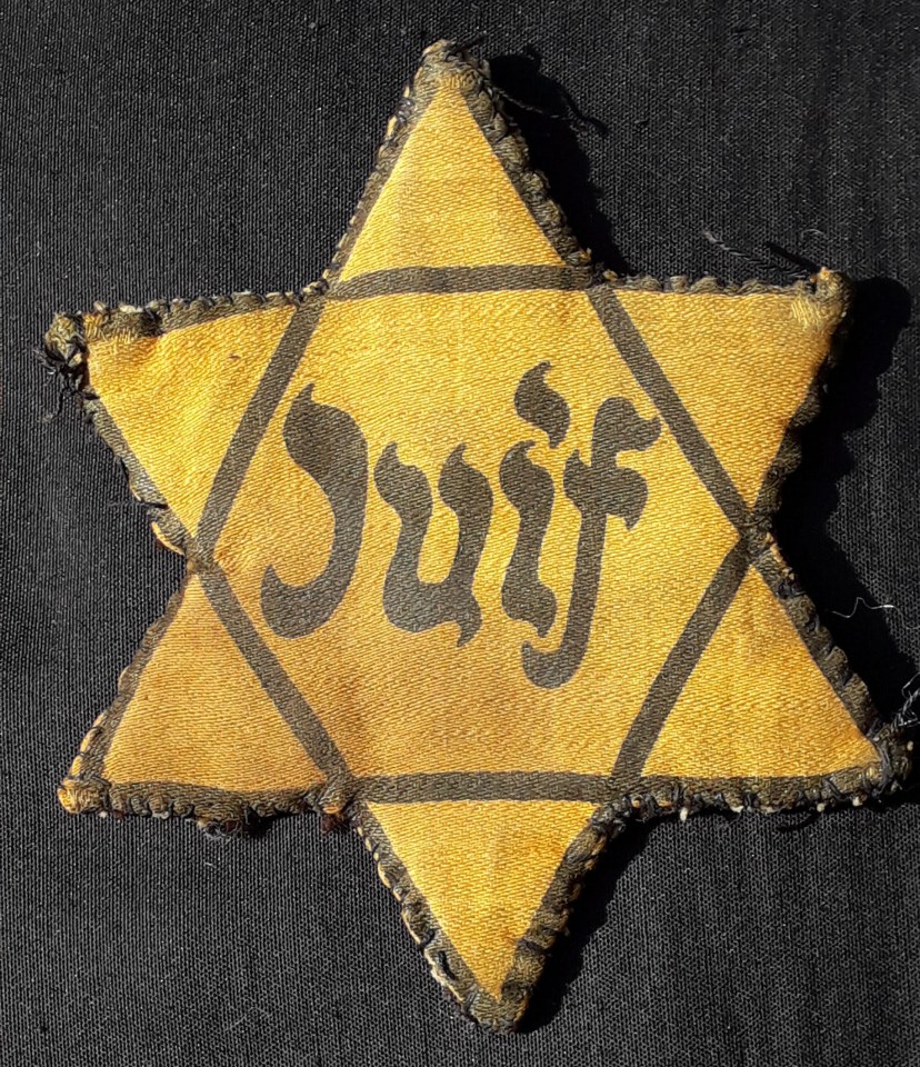 The star of David given to Michel to wear by his father after the German invasion of France 