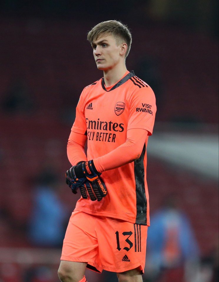 Arsenal are set to loan out second-choice goalkeeper Alex Runarsson this month