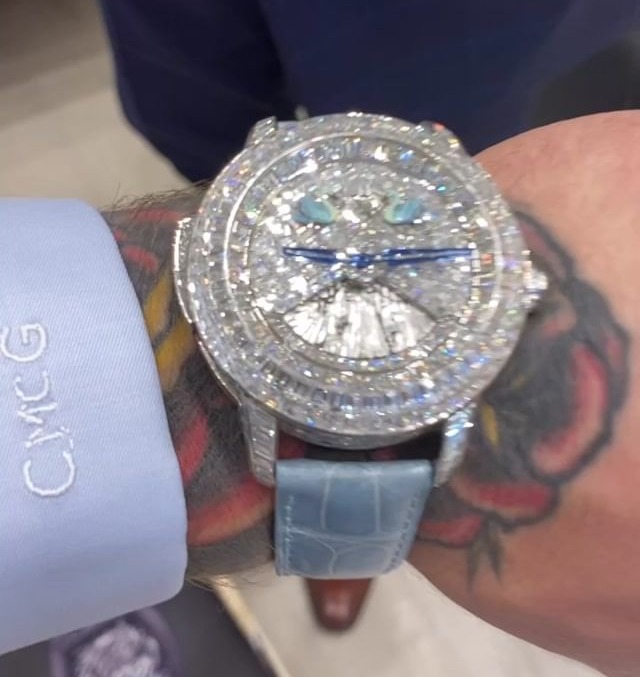 McGregor bought two new Jacob & Co watches, including the £1.5m Rasputin