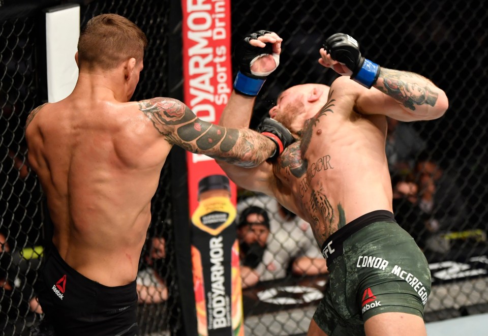 Dustin Poirier knocked out Conor McGregor in round two 