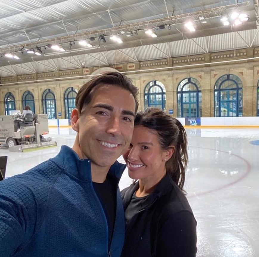 Rebekah has been partnered with professional skater Andy Buchanan on the show