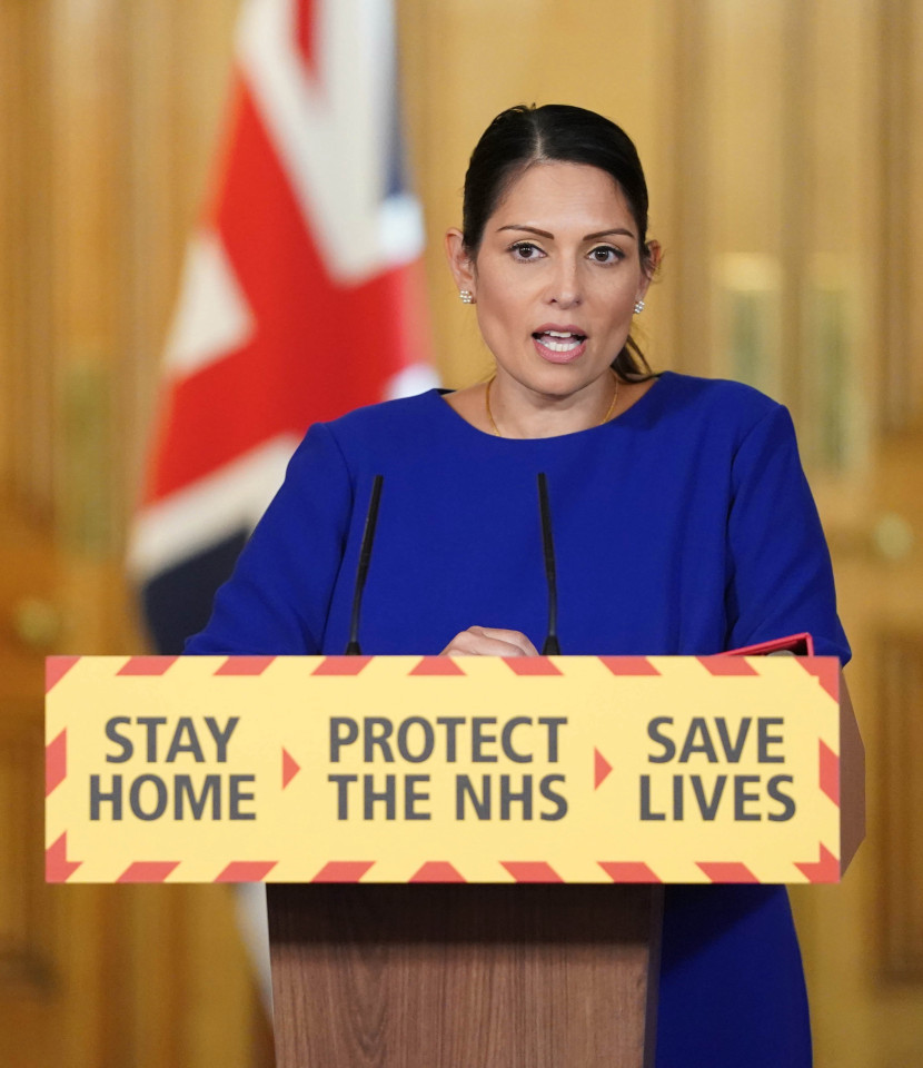 Home Secretary Priti Patel addressed the nation on January 12 as police step up enforcing coronavirus fines