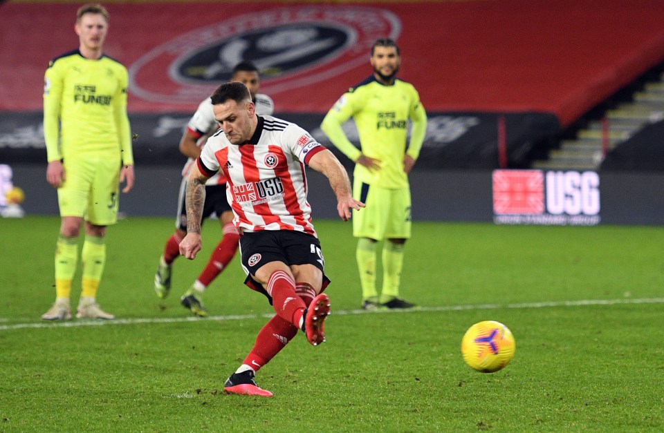 Billy Sharp kept his cool to convert from the spot to claim the points