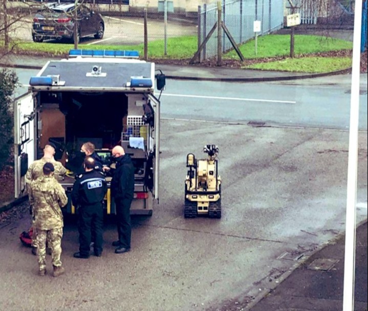 A bomb squad has been called out to a suspicious package in Wrexham