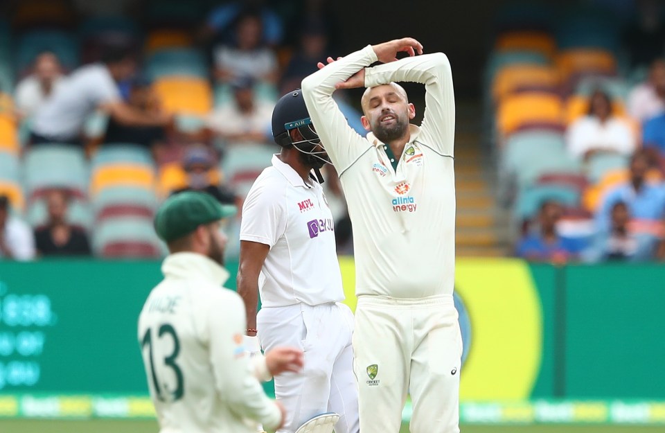 It was a frustrating day for Nathan Lyon & Co