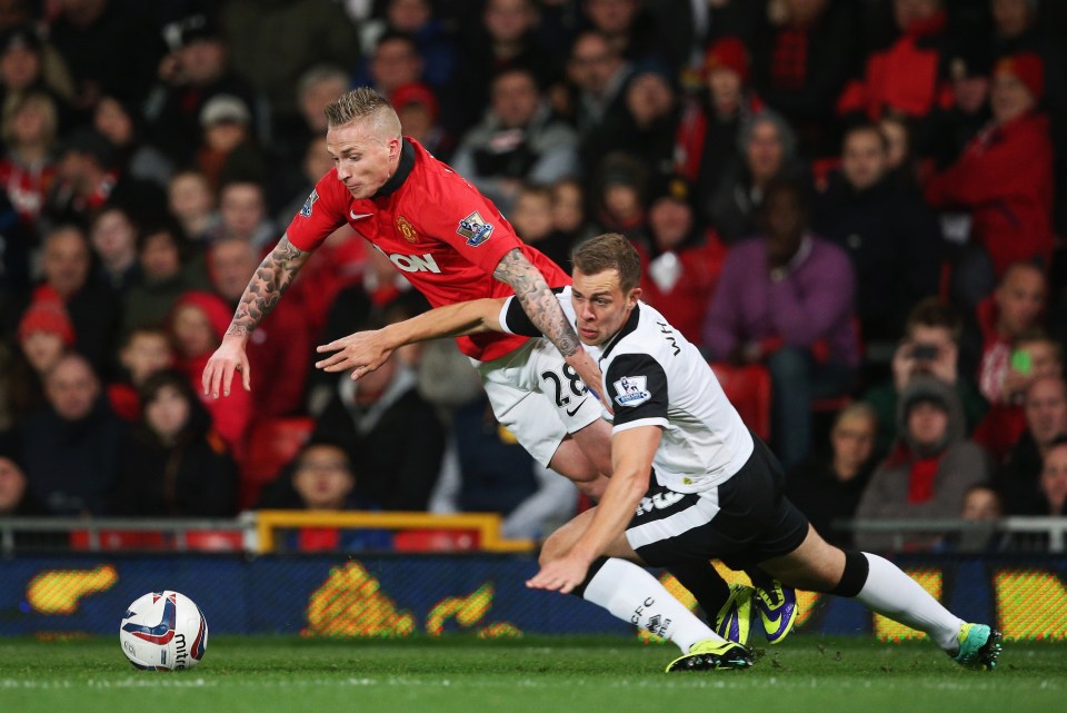 Buttner played 28 times for the Red Devils before leaving in 2014